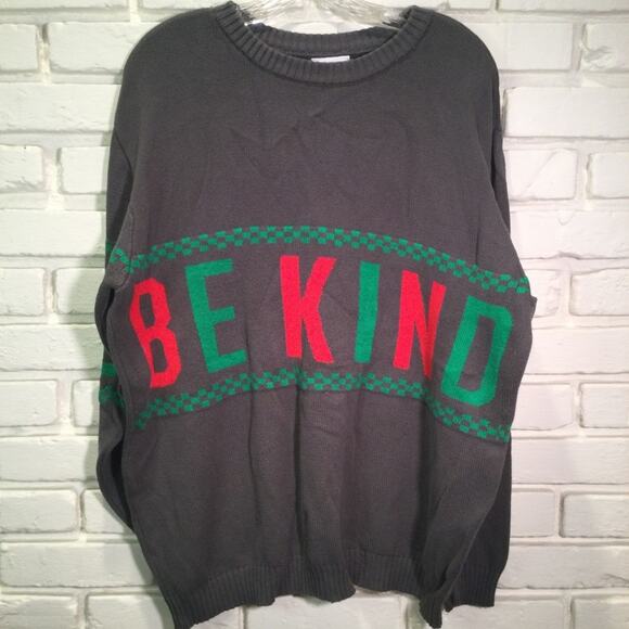 Ugly Christmas Sweater Be Kind themed mens XXL - Picture 1 of 4
